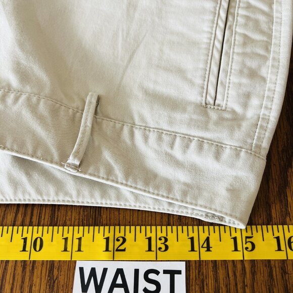 Eddie Bauer Women's Pants Size 6 Straight Leg Mid Rise Stretch Beige Casual - Picture 9 of 12